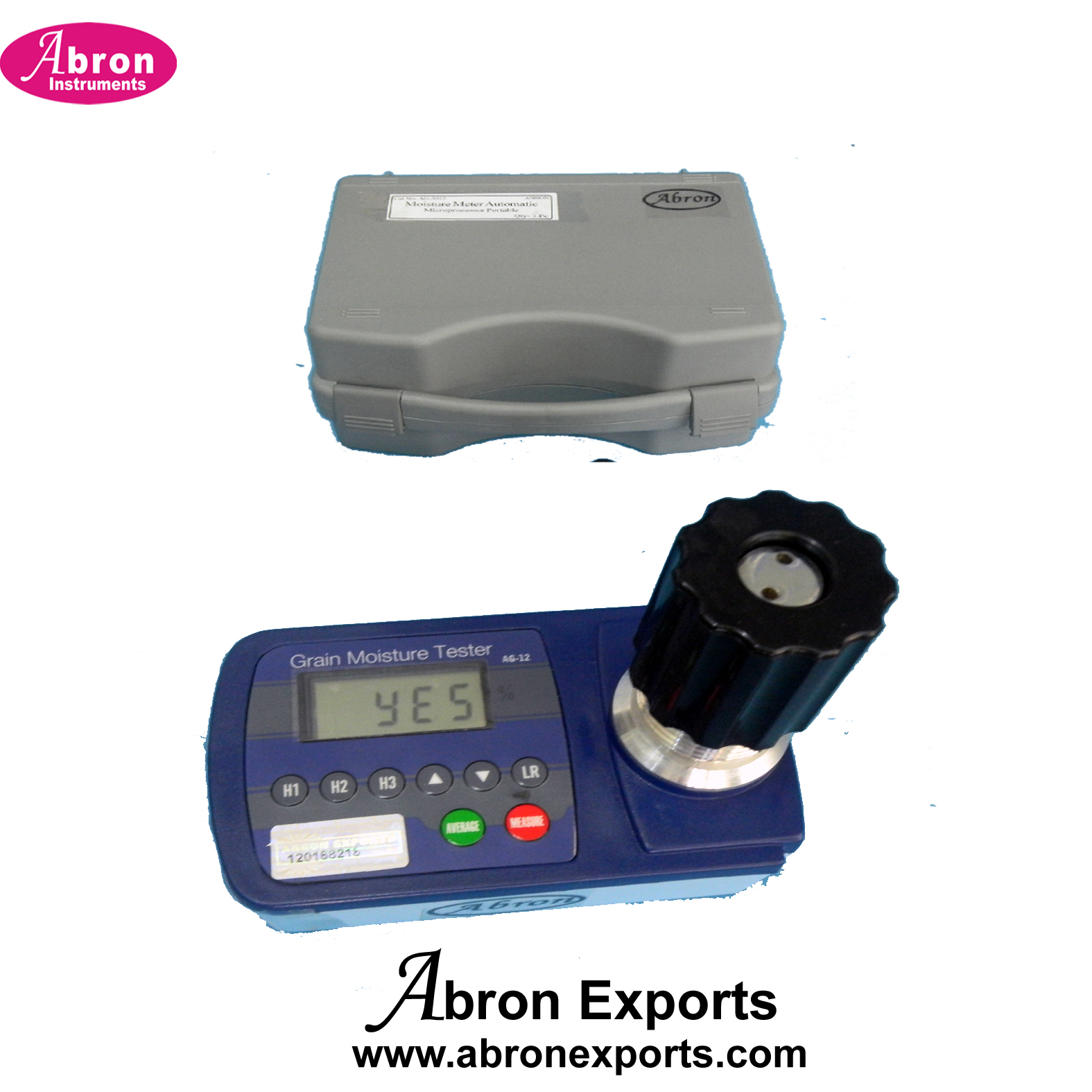 Moisture Meter Digital LCD portable 8-40 with cups Microprocessor based AG-3007H  	